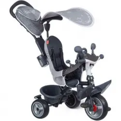 Triciclo Baby Driver Plus Gris - Bicicleta Evolutiva Infantil Smoby