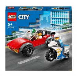 LEGO -  De Construcción Moto De Policía Y Coche A La Fuga Con Dinero De Mentira De City