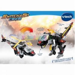 VTech - Switch&Go Dinos, Black El Velocirráptor, Dinosaurios Que Se Transforman En Vehículos