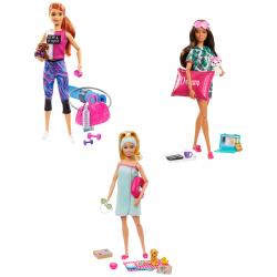 Barbie - Muñeca Modelo Con Accesorios Y Mascotas Bienestar