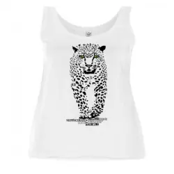 Camiseta tirantes mujer jaguar color Blanco