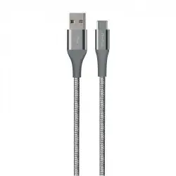 Cable Puro USB-A a USB-C Gris 1,2 m