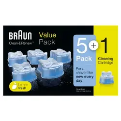 Cartuchos de limpieza Braun Clean & Renew 5+1