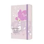 Cuaderno Moleskine Sakura pocket rayas tapa tela rosa - Ed limitada