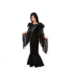 Disfraz De La Princesa Cuervo Elegante Negro Para Niña