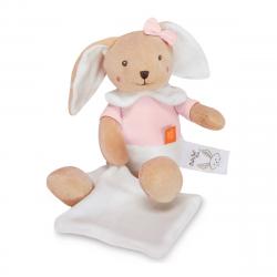 Doudou Et Compagnie - Peluche Con Mantita Conejo Rosa BIO