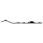 Skyline The Line Palma 50 cm negro