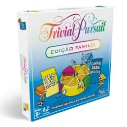 Trivial Familia - Versión En Portugués - Juego De Mesa - Hasbro Gaming - 8 Años+