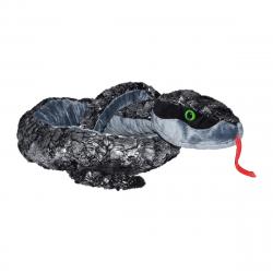 WILD REPUBLIC - Peluche 137 cm Serpiente fantasía cabeza metálica plata Wild Republic.