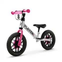 Bicicleta Sin Pedales Balance Bike Player -pink -luces En Ruedas