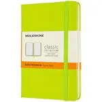 Cuaderno Moleskine Classic pocket rayas tapa dura verde limón