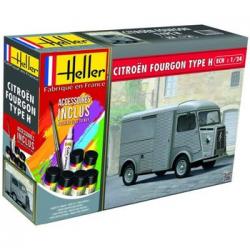 Heller 56768 - Kit Completo Furgón Citroen Fourgon Hy. Escala 1/24