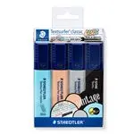 4 marcadores fluorescentes STAEDTLER Textsurfer Classic Pastel y Vintage colores variados