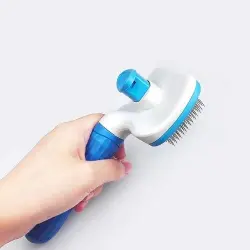 Cepillo para mascotas color Azul