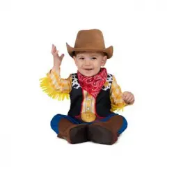 Disfraz Cowboy Adorable 12-24 M (sombrero, Pañuelo, Mono Y Patucos)