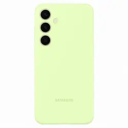 Funda de silicona Samsung verde para Galaxy S24+
