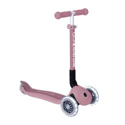Patinete ecológico, plegable y con luces Junior – Rosa