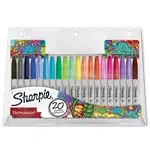 Set 20 marcadores Sharpie permanentes 0,9mm colores standard