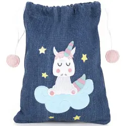 Bolsa unicornio en una nube