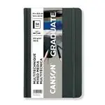 Cuaderno Canson Graduate Mix Media Fino 14x21,6cm 32 hojas 220g Gris