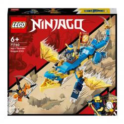 LEGO - Set De Construcción Dragón Del Trueno EVO De Jay Con Bandera De Misión Coleccionable NINJAGO