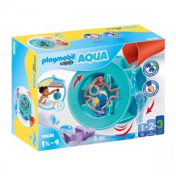 Playmobil - Rueda De Agua Con Bebé Tiburón 1.2.3 Aqua