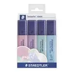 Set de 4 marcadores STAEDTLER fluor pastel