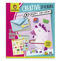 Stickers happy unicorns