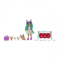 Enchantimals - Muñeca Crizia Corgi Con Mascotas Y Accesorios