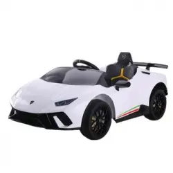 Lamborghini Huracán 12v Blanco - Coche Eléctrico Infantil Para Niños Batería 12v Con Mando Control Remoto