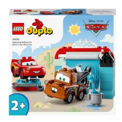 LEGO -  Educativo Con Coches Para Construir Diversión En El Autolavado Con Rayo McQueen Y Mate DUPLO Disney Y Pixar Cars