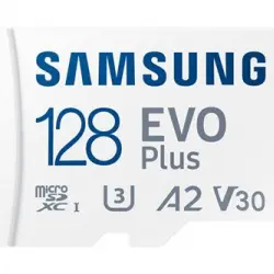 Tarjeta de memoria microSD Samsung EVO Plus 128GB C10UHS + Adaptador