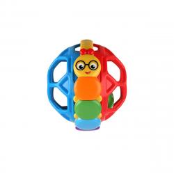 Baby Einstein - Sonajero Bola Bendy Ball Rattle Toy Flexible Gusano Multicolor
