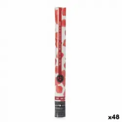 Cañón De Confeti Pétalos Rojo Papel 5 X 48,5 X 5 Cm (48 Unidades)