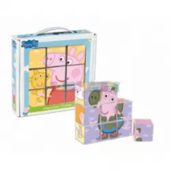 Cefa Toys - Rompecabezas 9 Cubos Peppa Pig