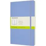 Cuaderno Moleskine Classic large lisa tapa blanda azul hortensia