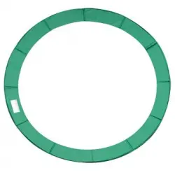 Cubierta Proteccion Borde Cama Elastica Homcom Pvc Pe Ø366cm, Verde