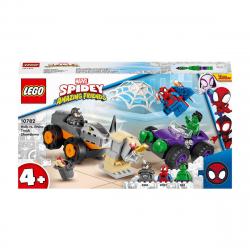 LEGO -  De Construcción Spidey Y Su Super Equipo Camiones De Combate De Hulk Y Rino Marvel