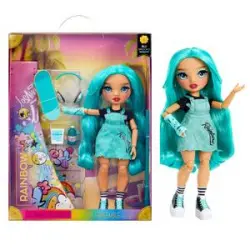 Muñeca de moda Rainbow High - Blu Brooks con más de 10 accesorios coloridos ㅤ