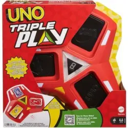 Uno Triple Play, 112 Cartas Y Juego De Luz Y Sonido Mattel Games