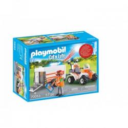 70053 Playmobil Quad Y Remolque De Rescate