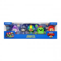 Bizak - Pack 5 figura De Acción De  En Caja Coleccionable Personajes Del Videojuego Brawl Stars