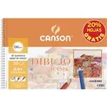 Bloc de dibujo Canson A4 Basik liso microperforado naranja