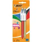 Bolígrafo BIC 4 colores Shine