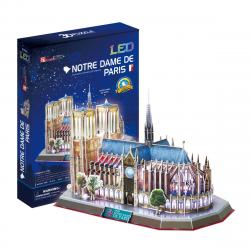 CubicFun - Rompecabezas 3D Notre Dame De París Con Luz LED