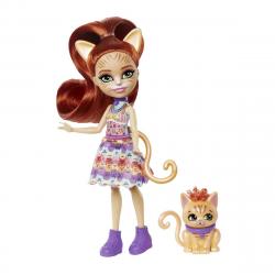 Enchantimals - Taria Y Cuddler Muñeca Con Mascota Gato