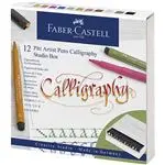 Estuche Studio Box Faber-Castell 12 rotuladores Pitt Artist pen Calligraphy