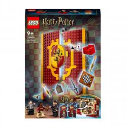 LEGO -  Portátil De Construcción Estandarte De La Casa Gryffindor Con Mini Figuras Harry Potter