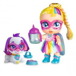 Supercute - Muñeca Y Mascotas Interactiva Super Cute Rainbow Party Doll