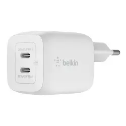 Cargador dual Belkin BoostCharge Pro USB-C 45W Blanco